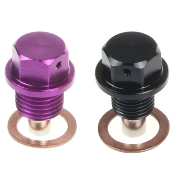 Aluminum alloy magnetic drain plug M12 M14 M20