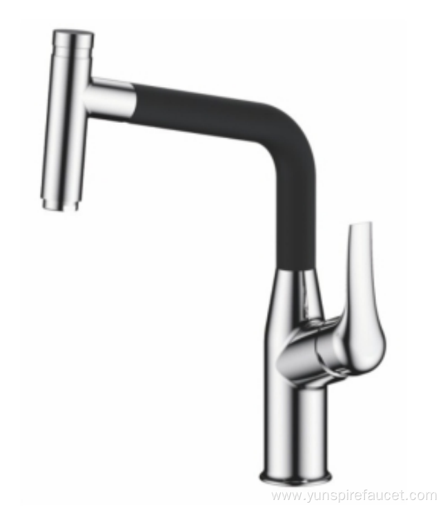 Chrome Pull Down Sink Mixer