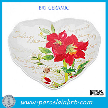 Lenox heart-shaped candy christmas dishes