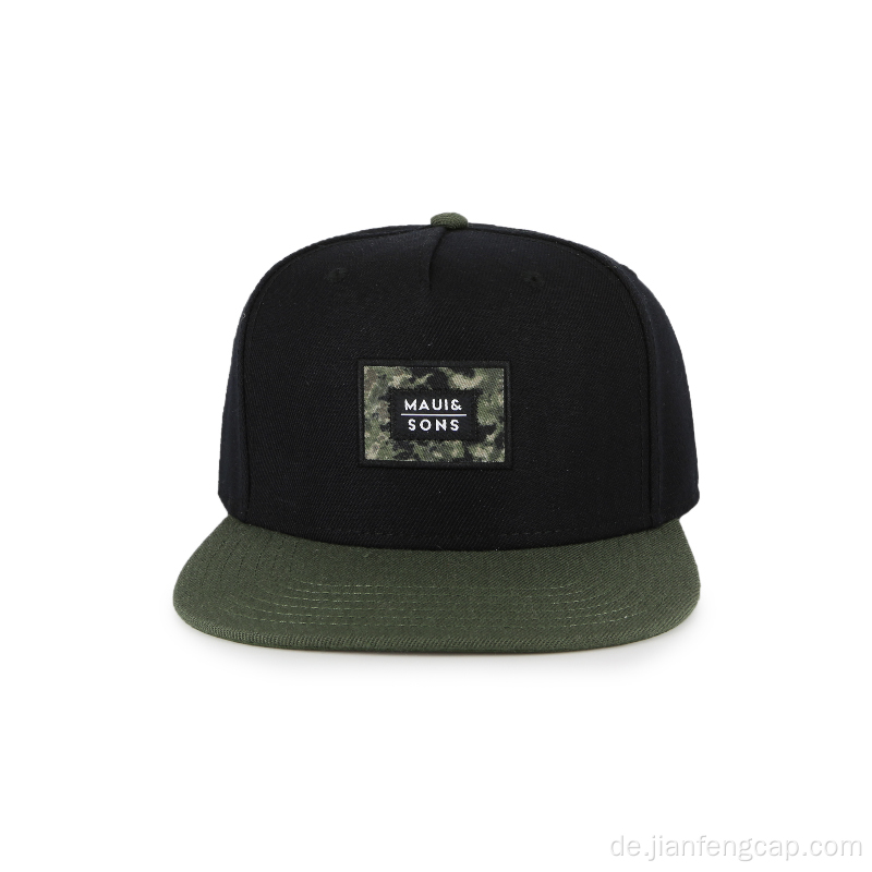 Hip-Pop Fashion 5 Panel flache Krempe Kappe