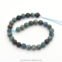 7.6inch 8mm Natural Apatite Round Beads Strands - Pandahall