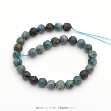 7.6inch 8mm Natural Apatite Round Beads Strands - Pandahall