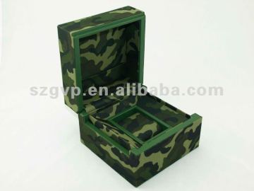 2013 big wood watch box coated with battle fatigues