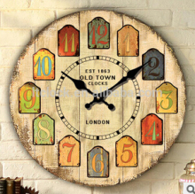 Antique old style MDF wall clock