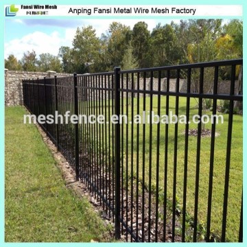 Garden security 1.2m high tubular ornamental steel fence