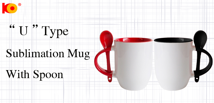 Food grade personalized coffee mug with spoon