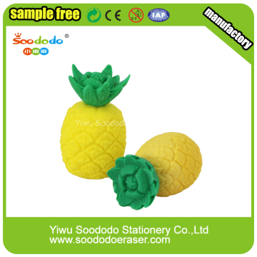 Children eraser Fancy Pineapple eraser,Mini Art promotion eraser