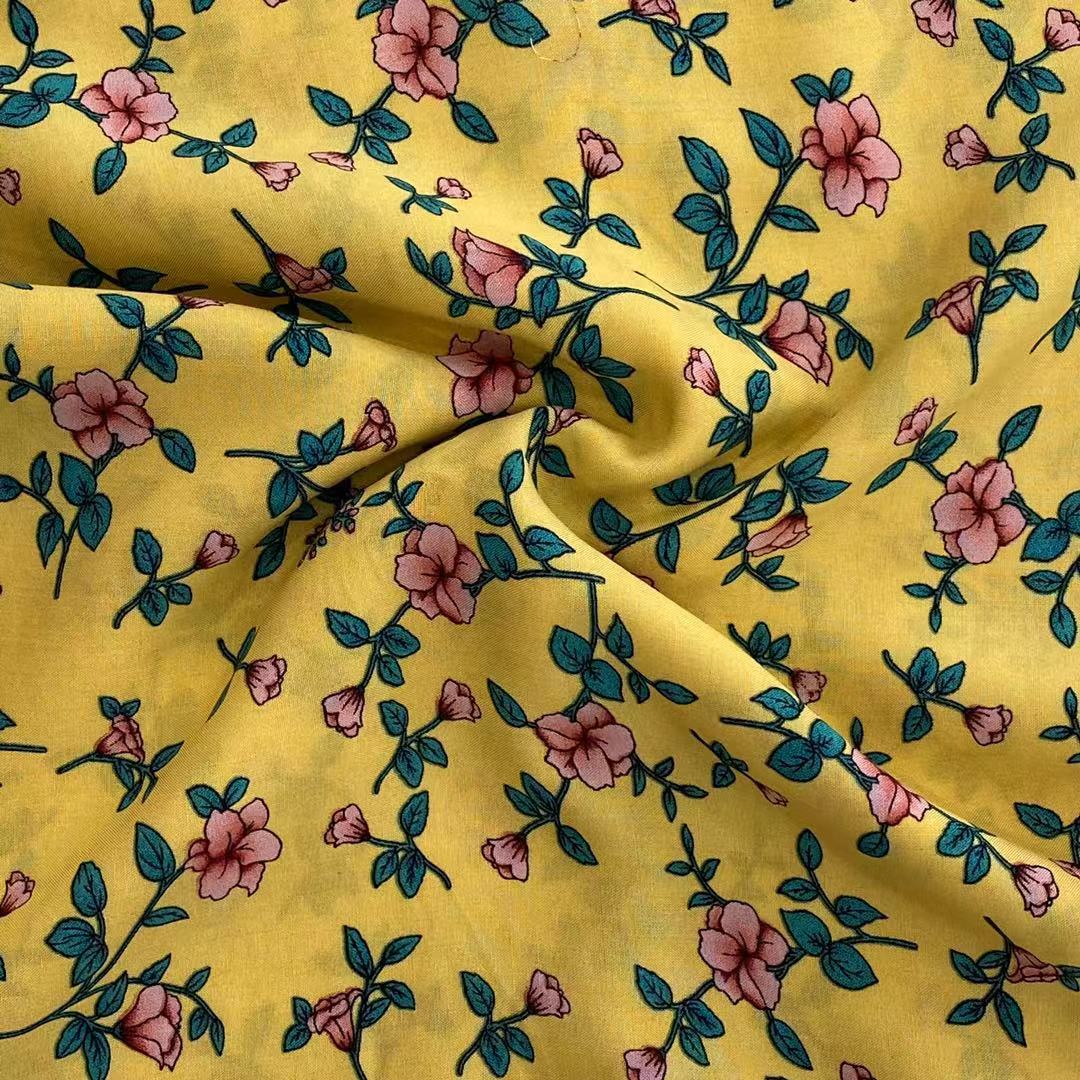 ISP Textile Cheap Price Plain Style Woven100 Rayon Challis Fabric for Garment
