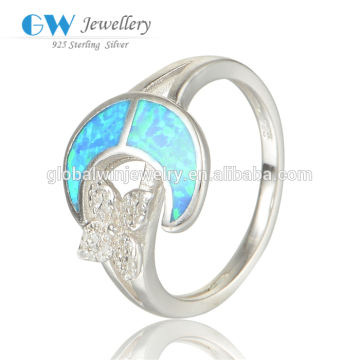 New Fashion Moon Opal 925 Silver Ring Italian Silver Ring