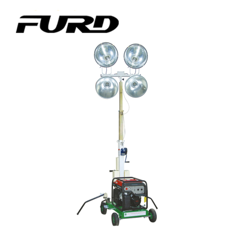 เครื่องกำเนิดไฟฟ้าดีเซลแบบพกพา Flood Telescopic Light Tower