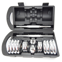 New 50kg Adjustable Chrome Plated Dumbbell Set for Home Gym Arrival