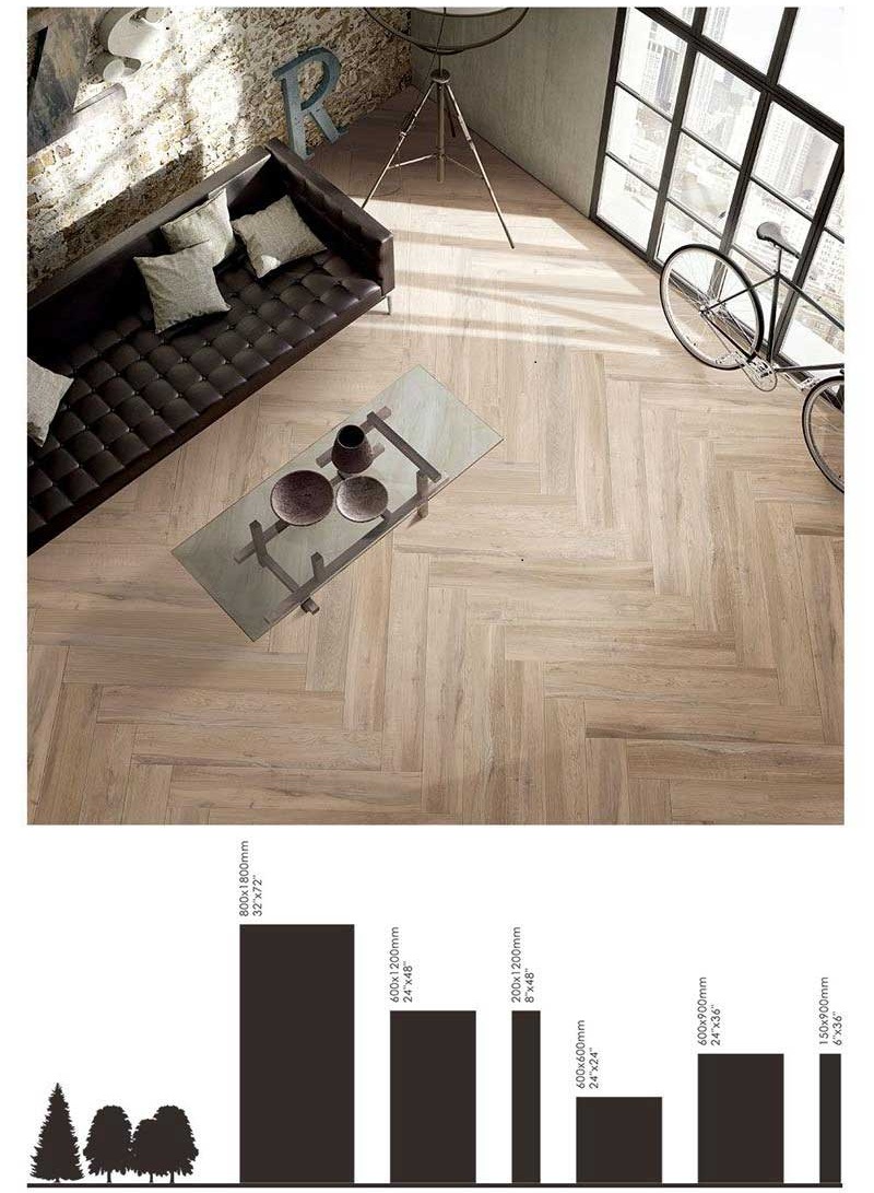 Slim Porcelain Panel wood effect tiles