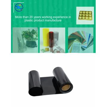 Colored rigid Plastic PET films for box folding