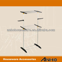 2-tier iron standing towel rack