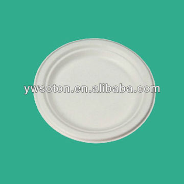 biodegrable round plate wide edge
