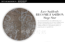 New Product Water Dissolving Embroidery Lace &Organza Embroidery Lace For Latest Net Dress Designs