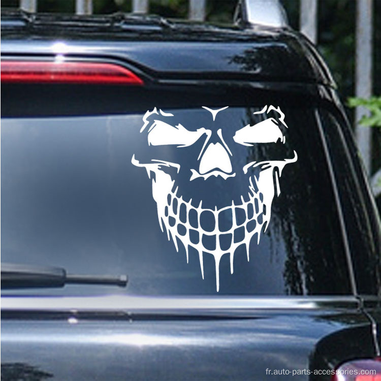 Vendre des autocollants Hot Skull Reflective Hood Cars