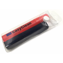 Antifog lens cleaning solution with microfiber cloth