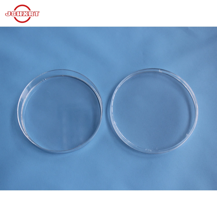Platos de plástico de plástico de plástico de laboratorio. Laboratory plastic disposable plastic petri dishes