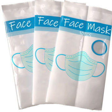 sponge mask plastic PP zipper bag