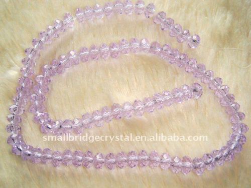 Crystal rondelle beads