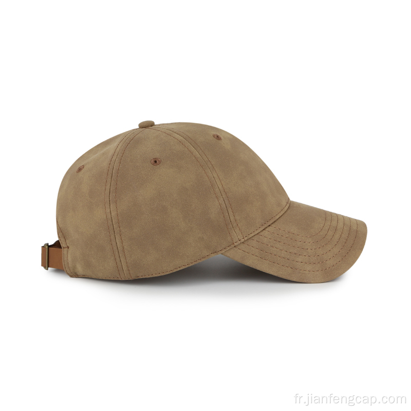 Casquette de baseball extérieure en faux cuir