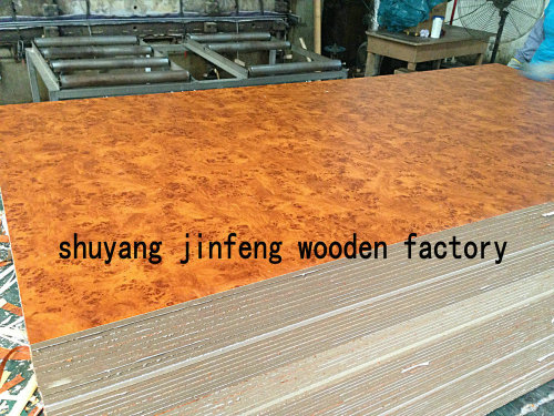 China Melamine MDF, Particle Board, Melamine Plywood for Hotel Cabinet