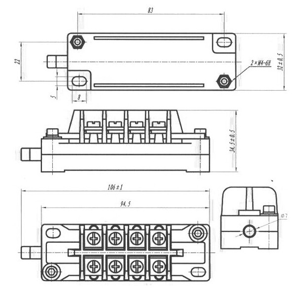 High quality other switches FK10-II-40 Auxiliary Switch For Circuit Breaker