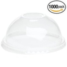 Pla Mateiral cup .Disposable Pla clear beverage cup with domn lid and flat Lid