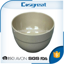 Gray round melamine rice bowl for home