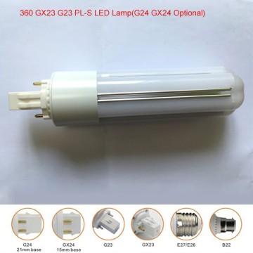 Factory 360 degree gx23 2 pin g23 2 pin led pl lamp