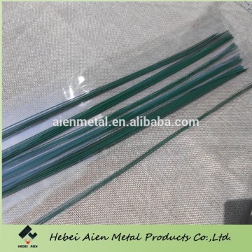 green plastic coated garden wire