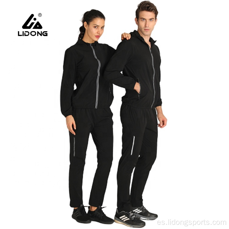 Material cómodo popular pareja sudadera con capucha deportiva