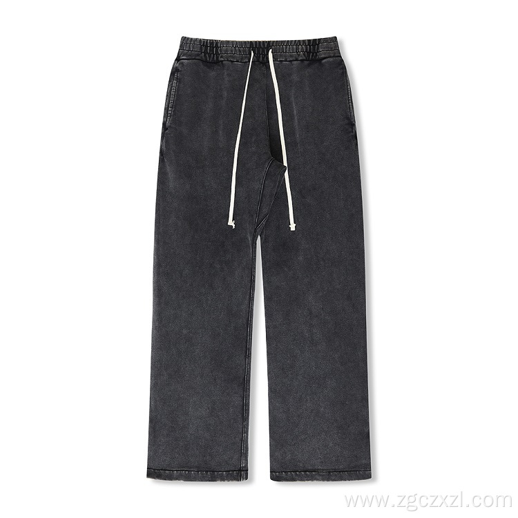 Autumn and winter retro fashion straight men's sweatpants