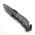 Rubber Grip Pocket Knife with Glass Breaker