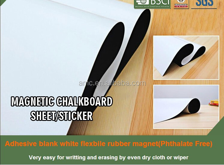 adhesive rubber magnet sheet A4 size / rubber magnets sheet with self-adhesive laminated