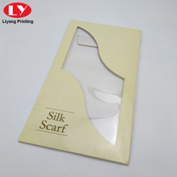 Custom Envelope Scarf Packaging Box with Clear Window