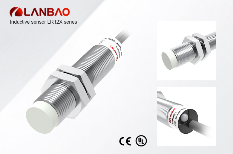 LANBAO LR12 series popular industrial M12 position proximity switch CE dc 2 wires inductive sensor 2mm 4mm range cable way