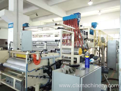 Three Extruders PE Stretch Film Unit