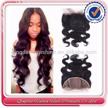 Wholesale factory stock body wave indian virgin remy full lace 4*4 silk base closures lace frontal