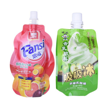 100% PE-PCR Resins Rits Recycling Pouches Juice Packing