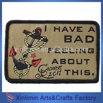 Various custom design high quality Handmade embroidery self adhesive patches for clothing