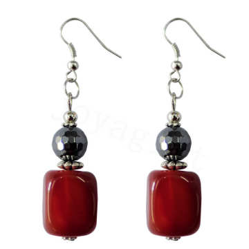 Natural Gemstone Agate Earring