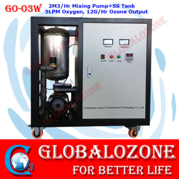 Globalozone ozonated water generator with mixing pump for water purifier