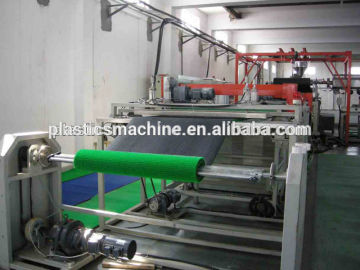 Plastic artificial lawn making machine