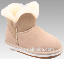 leather upper snow boots all size women tpr outsole snow boots fur lining