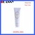 WHITE COSMETIC TUBE WITH WHITE CAP, PLASTIC COSMETIC TUBE WHITE CAP