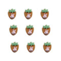 Creativo Cartoon Animal Fruit Abbellimenti Resina Flatback Animal Fruit Slime Charms per Scrapbooking DIY Hair Bow Center Decor