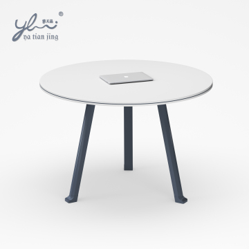 Collaboration Desk Reception Room Office Shared Movable Round Meeting Negotiation Table