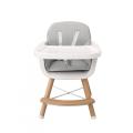 Cadeira alta para bebê com bandeja e pernas ajustáveis
